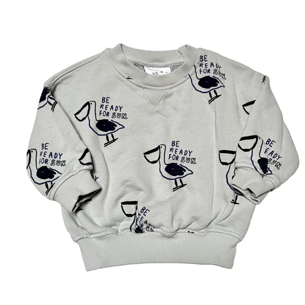 Zara Pelican Crewneck Sweatshirt Size 12m